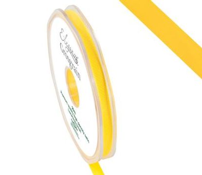 Eleganza Premium Grosgrain Ribbon 6mm x 20m Yellow No.11 - Ribbons